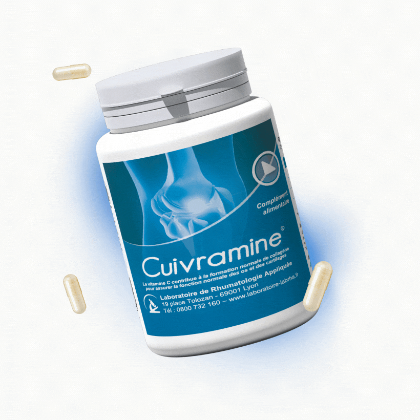 Gif Cuivramine : Inconfort articulaire