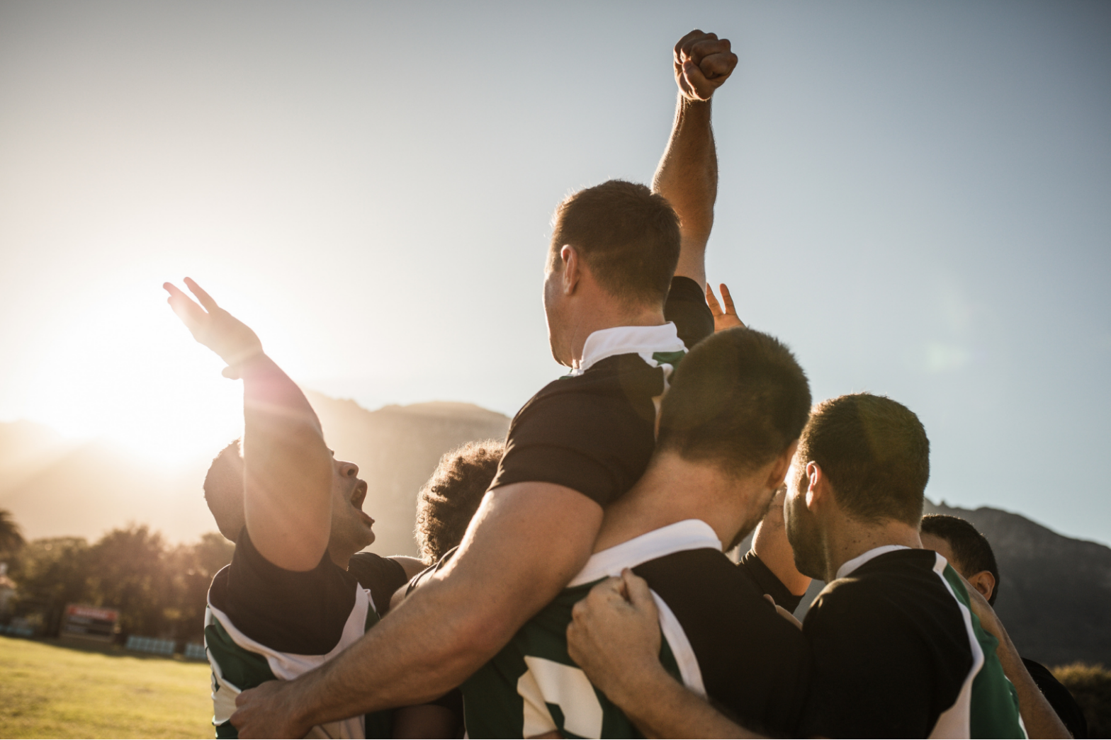 Equipe de rugby faisanr du sport